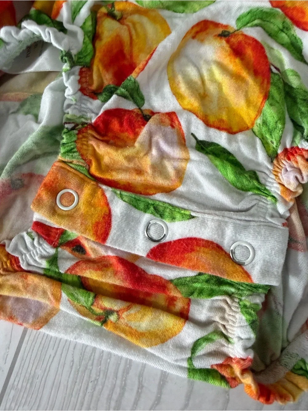 Posh Peanut Peach Bubble Romper